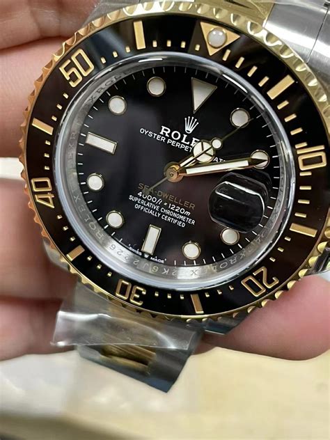 rolex sea dweller replica movement|rolex sea dweller two tone.